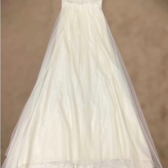 Jenny Yoo CLAUDINE Sleeveless Embroidered Tulle Wedding Dress Ivory 4 - Picture 2 of 13